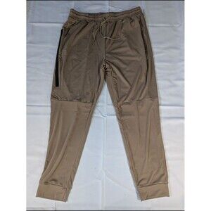 Men's Taupe Jogger Pants - Breathable Casual Fit - Two Pairs